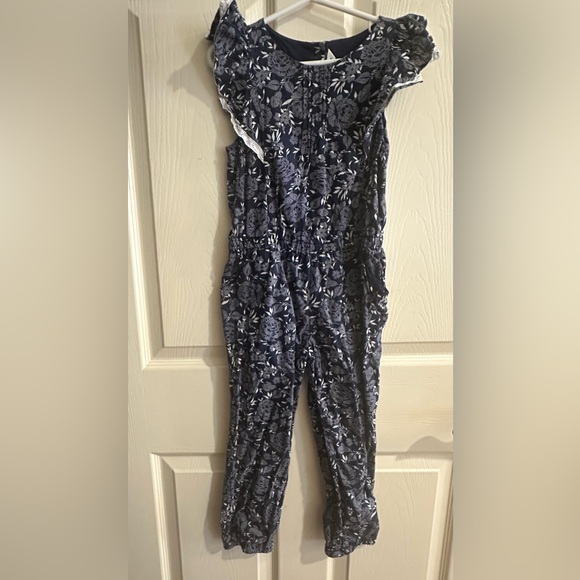Janie and Jack Other - Janie and Jack Navy Floral Jumpsuit